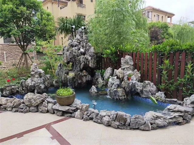 忻州庭院假山鱼池制作方法
