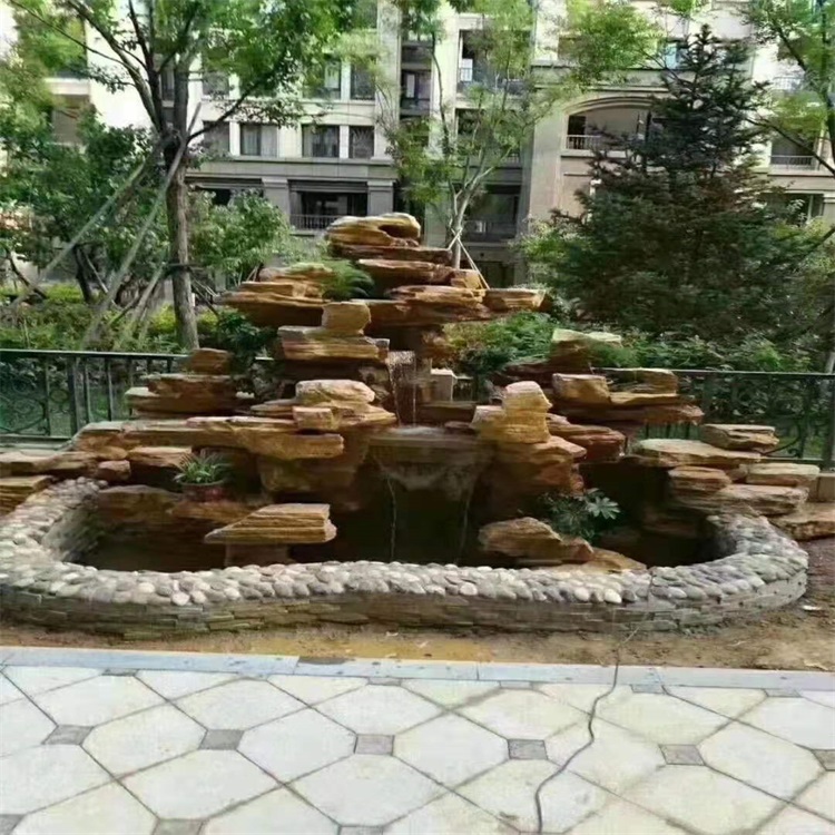 忻州庭院假山鱼池设计方案